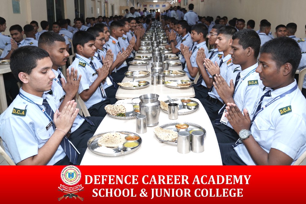 Cadets are provided with nutritious and balanced diet in Defence Career Academy Aurangabad